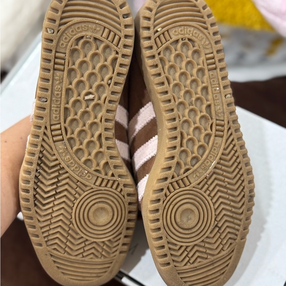 Adidas BRMD Brown Sneakers with Sandy Pink Stripes - Picture 10 of 12